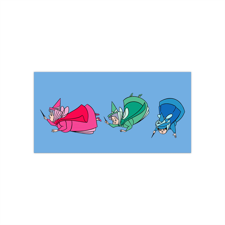 Sleeping Beauty Fairies Bumper Sticker - Fandom-Made