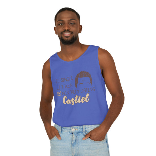 Mentally Dating Castiel Tank Top - Fandom-Made