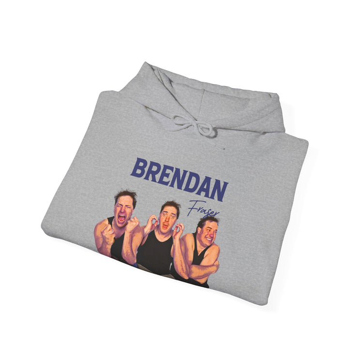Faces of Brendan Fraser Hoodie - Fandom-Made