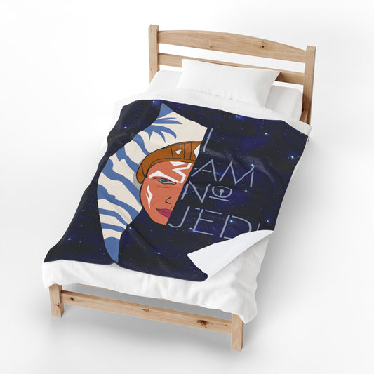 No Jedi Velveteen Plush Blanket