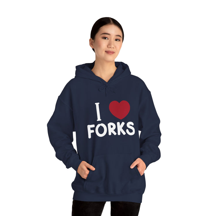I Love Forks Hoodie - Fandom-Made