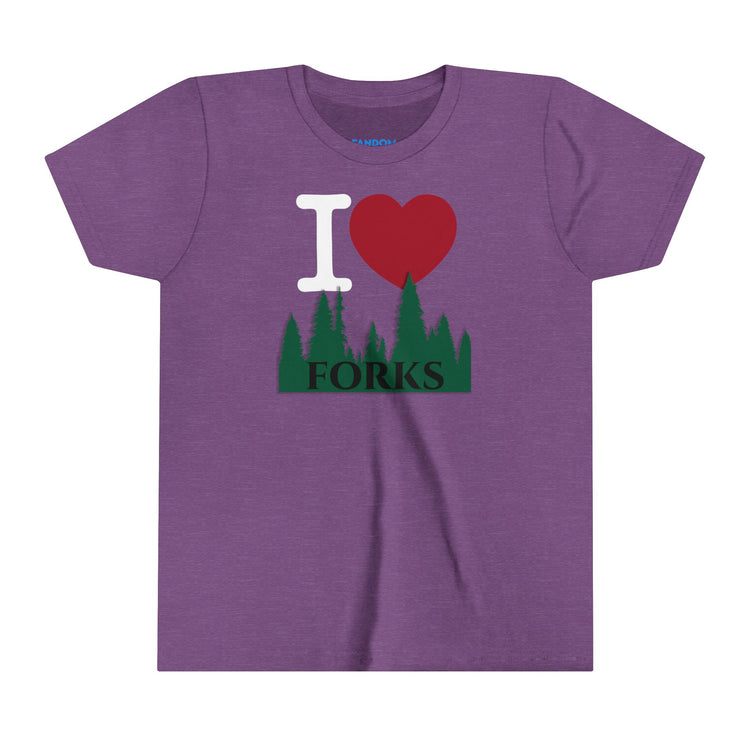 I Love Forks Youth Tee - Fandom-Made