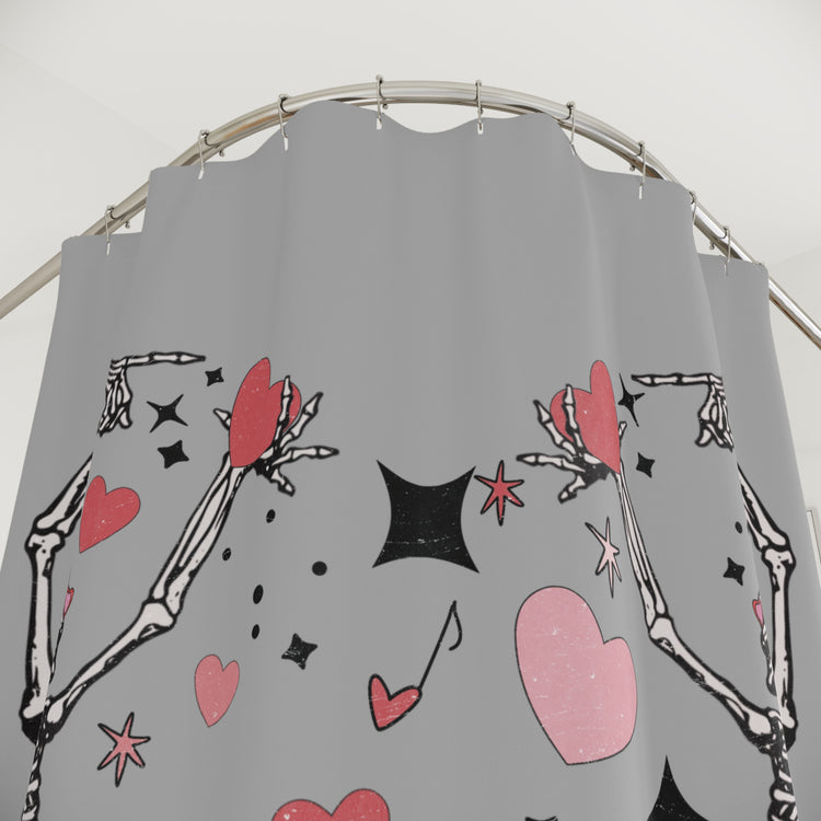 Skeleton Love Shower Curtain - Fandom-Made