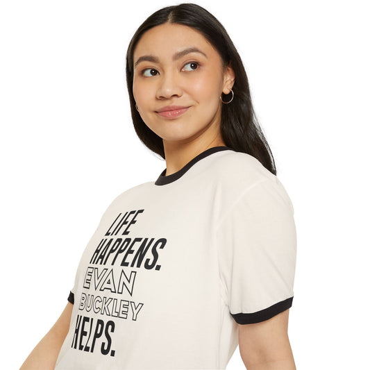 Life Happens Evan Buckley Helps T-Shirt - Fandom-Made