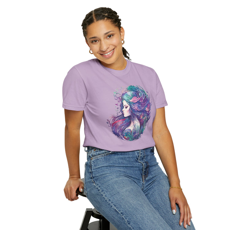 Mermaid Watercolor Unisex Garment-Dyed T-shirt - Fandom-Made