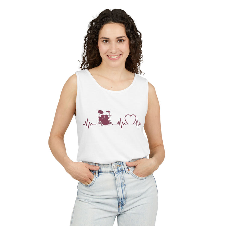 My Heart Beats For Drummers Tank Top - Fandom-Made