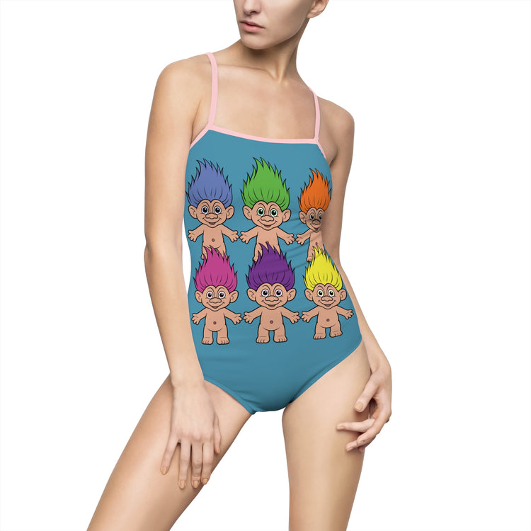 Trolling One-Piece Swimsuit - Fandom-Made