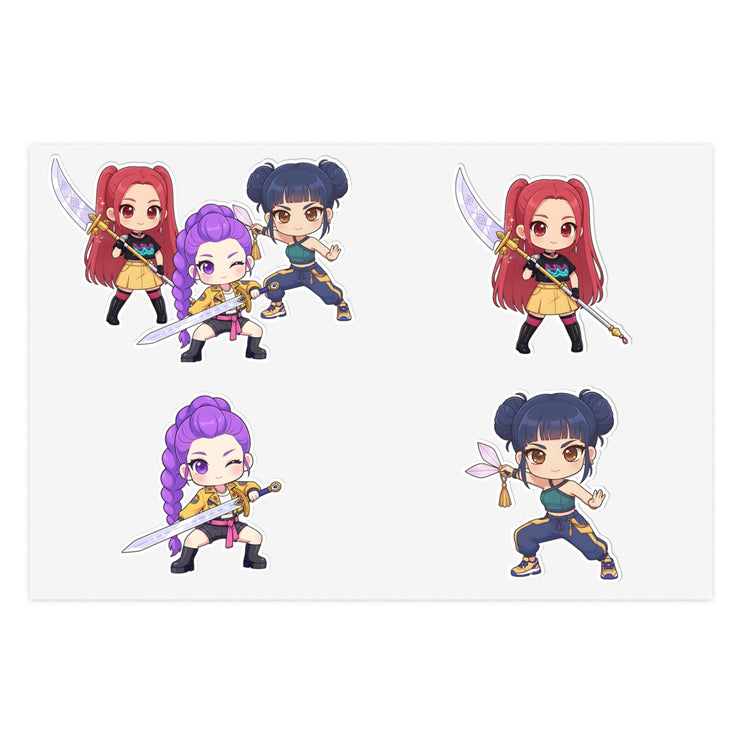 Huntirx Warriors Sticker Sheet