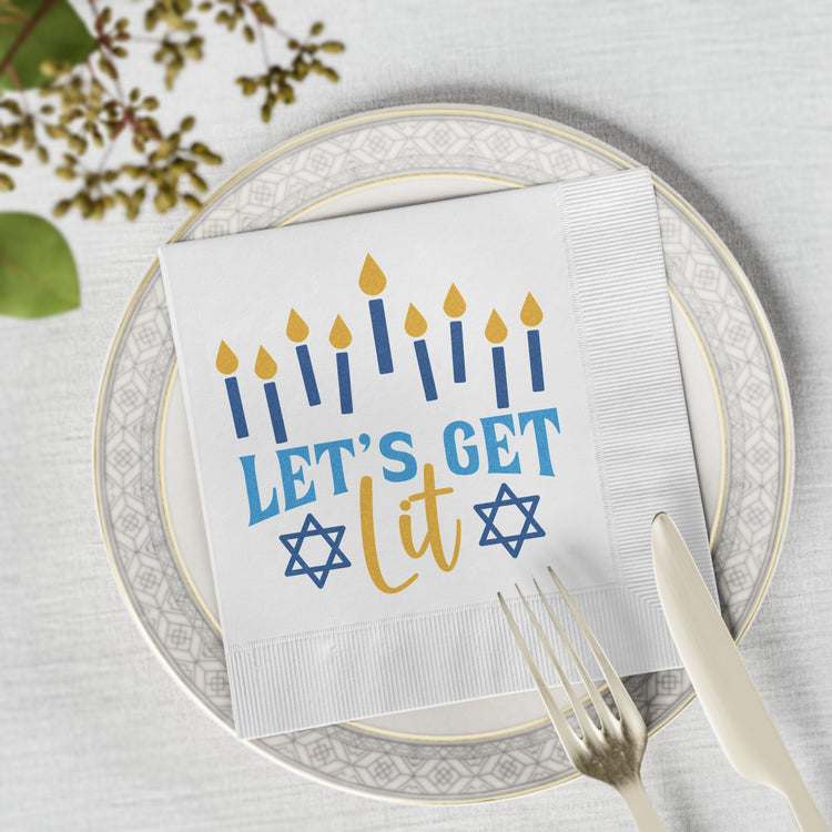 Let's Get Lit Napkins - Fandom-Made