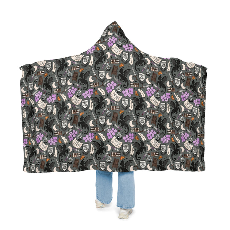 Fourth Wing Collage Snuggle Blanket - Fandom-Made