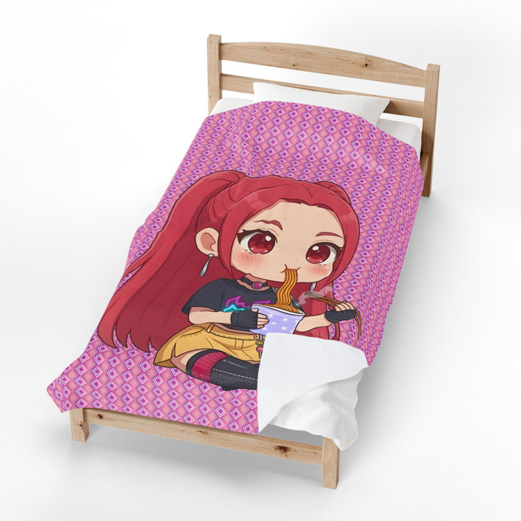 Ramen Time Mira Velveteen Plush Blanket