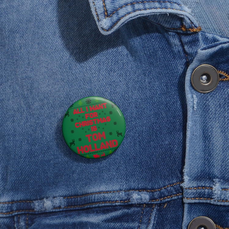 All I Want For Christmas Tom Holland Pin - Fandom-Made