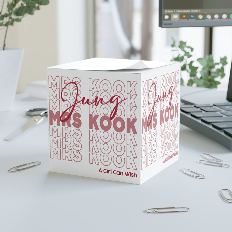 Mrs. Jung Kook Note Cube
