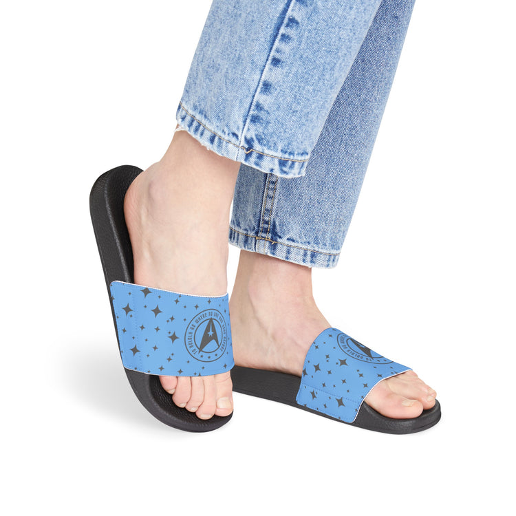 To Boldly Go Women's Slides - Fandom-Made