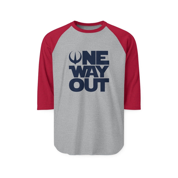One Way Out 3/4 Raglan Shirt - Fandom-Made