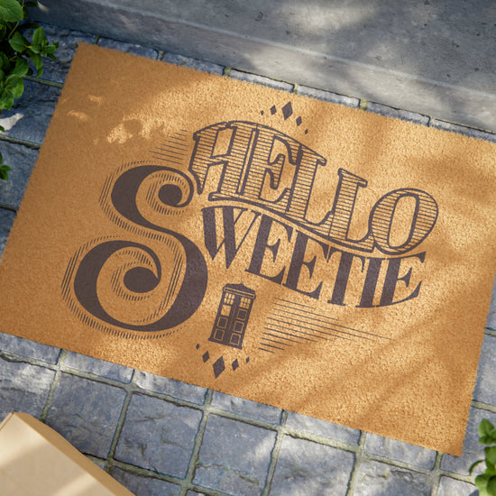 Hello Sweetie Doormat - Fandom-Made