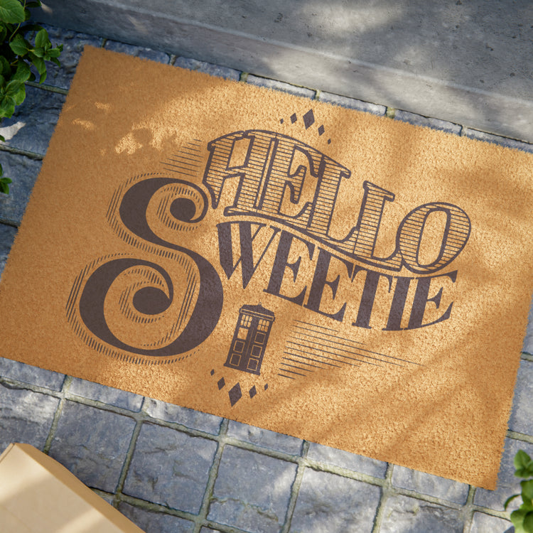 Hello Sweetie Doormat - Fandom-Made