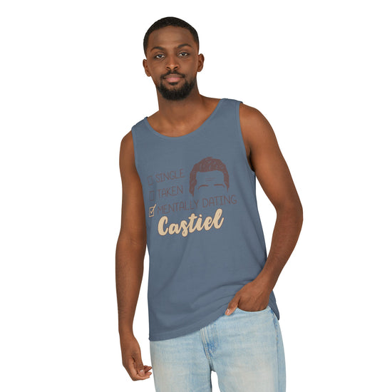 Mentally Dating Castiel Tank Top - Fandom-Made