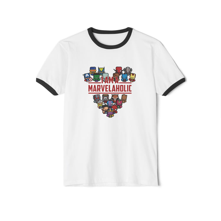 Marvelaholic Ringer T-Shirt - Fandom-Made