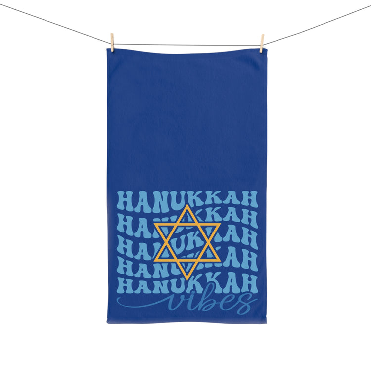 Hanukkah Vibes Hand Towel - Fandom-Made