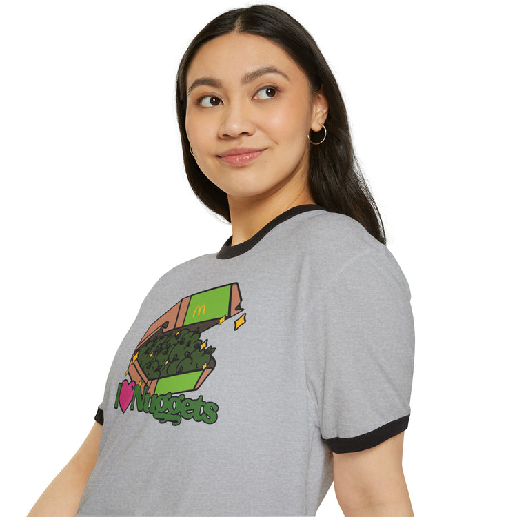 I Heart Nuggets Ringer T-Shirt - Fandom-Made
