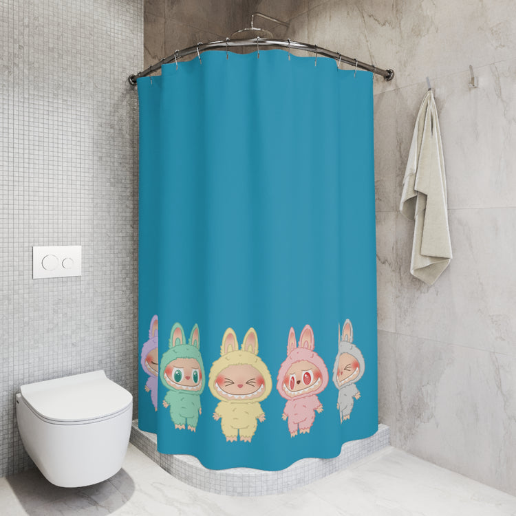 Bunny Time Shower Curtain - Fandom-Made