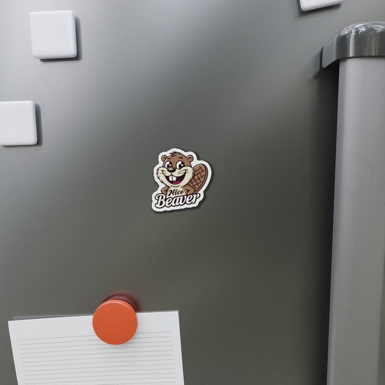 Nice Beaver Die-Cut Magnet - Fandom-Made
