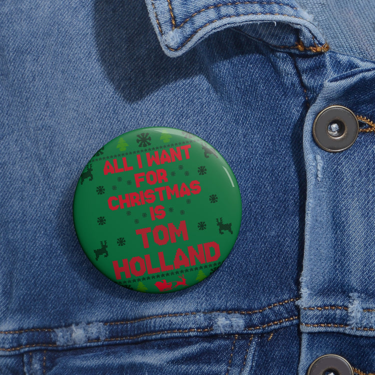 All I Want For Christmas Tom Holland Pin - Fandom-Made