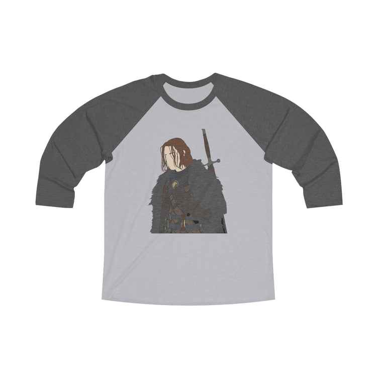 Cregan Stark 3 Raglan Tee - Fandom-Made