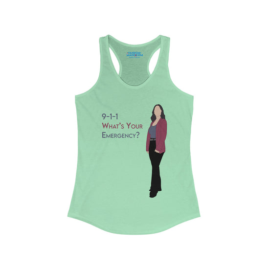 What's Your Emergency Racerback Tank - Fandom-Made