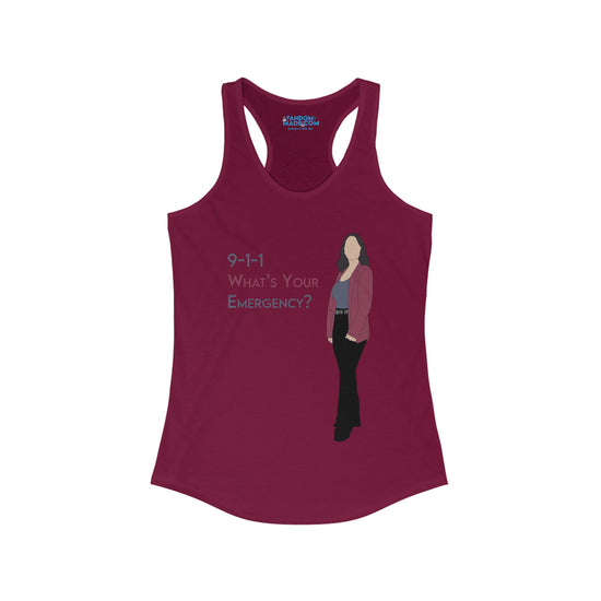 What's Your Emergency Racerback Tank - Fandom-Made