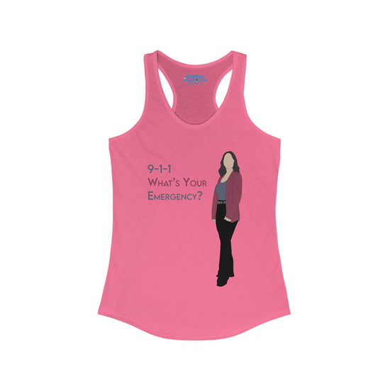 What's Your Emergency Racerback Tank - Fandom-Made