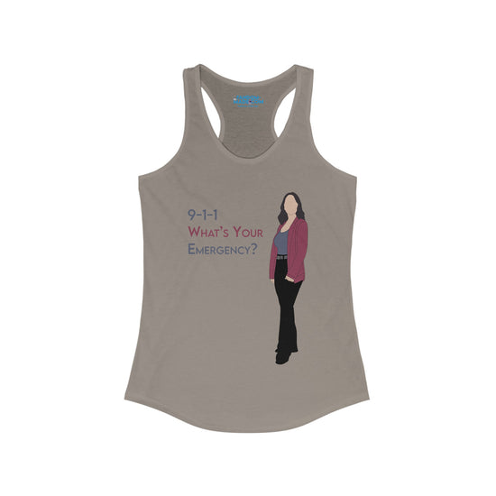 What's Your Emergency Racerback Tank - Fandom-Made