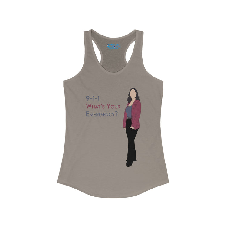 What's Your Emergency Racerback Tank - Fandom-Made