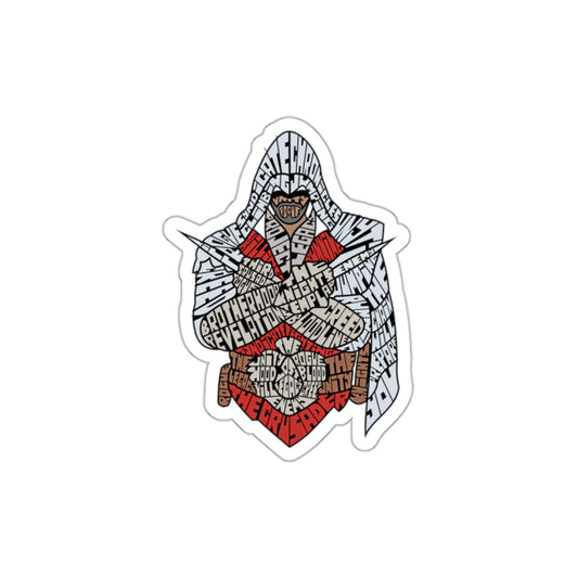 Assassins Creed Calligram Die-Cut Stickers