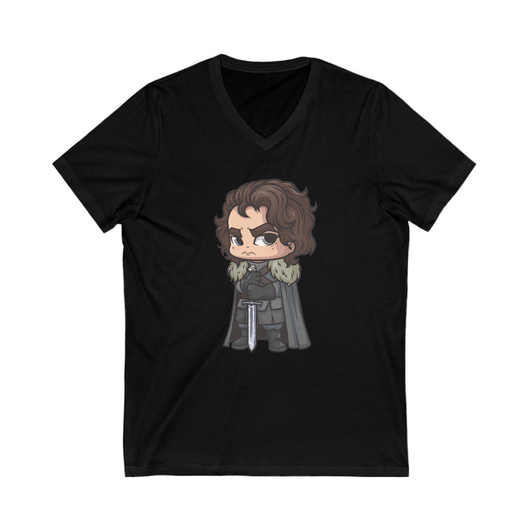 Jon Snow V-Neck Tee - Fandom-Made