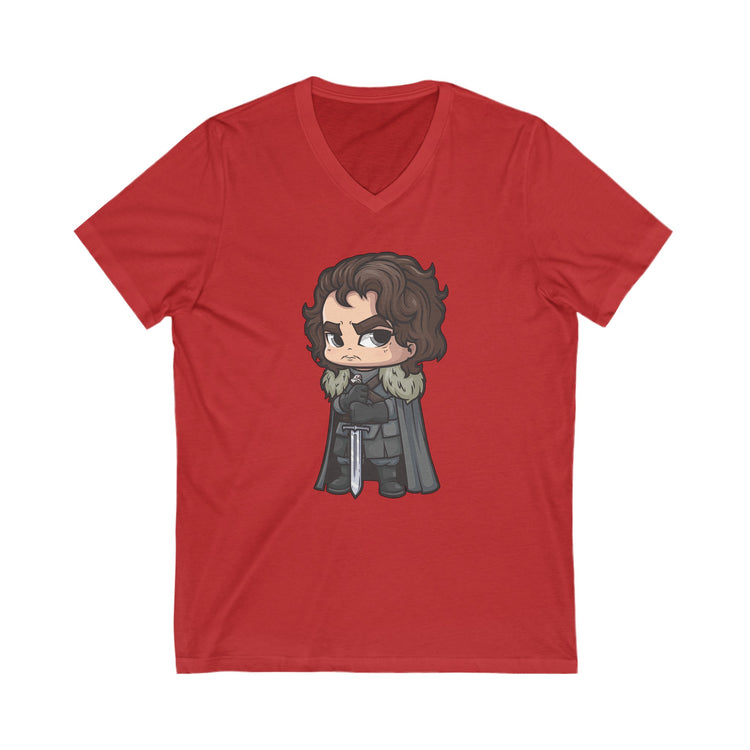 Jon Snow V-Neck Tee - Fandom-Made
