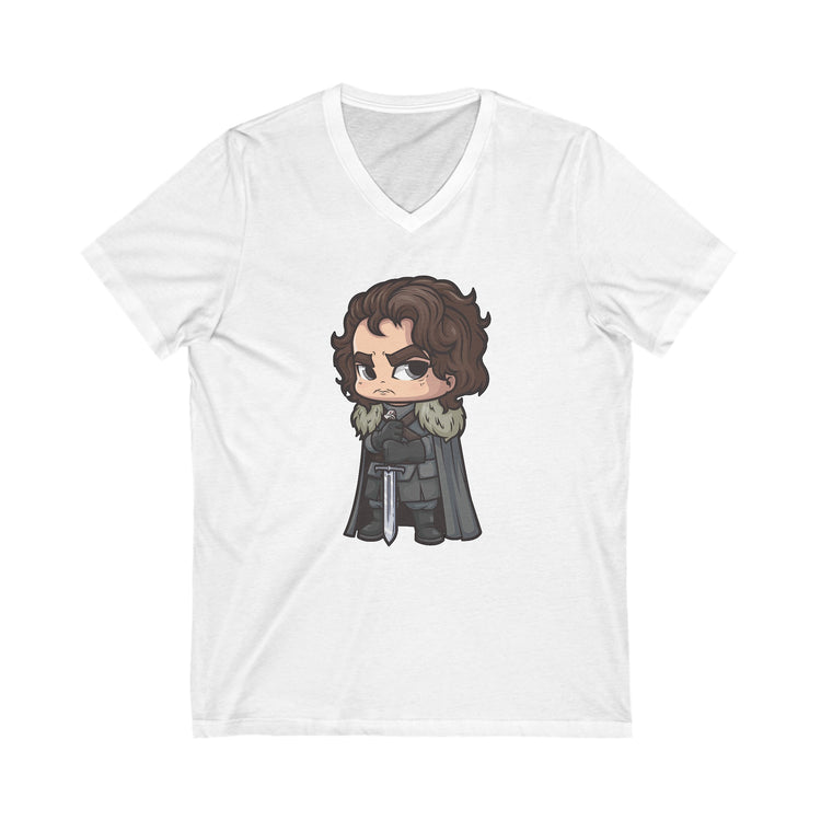 Jon Snow V-Neck Tee - Fandom-Made