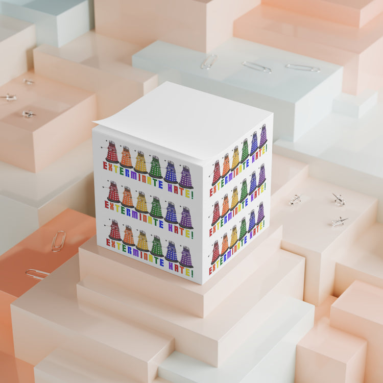 Exterminate Hate Note Cube - Fandom-Made