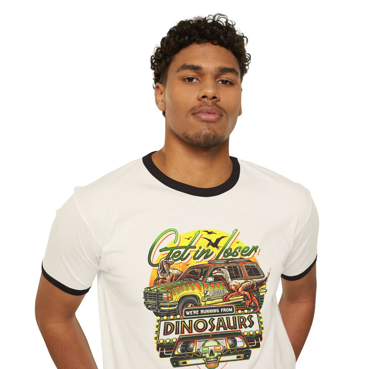 We're Running From Dinosaurs T-Shirt - Fandom-Made
