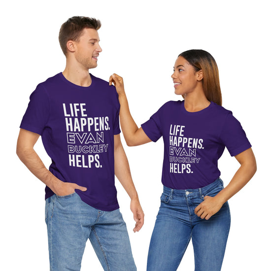 Life Happens Evan Buckley Helps T-Shirt - Fandom-Made