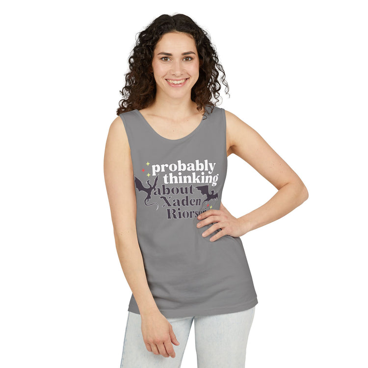 Thinking of Xaden Riorson Tank Top - Fandom-Made