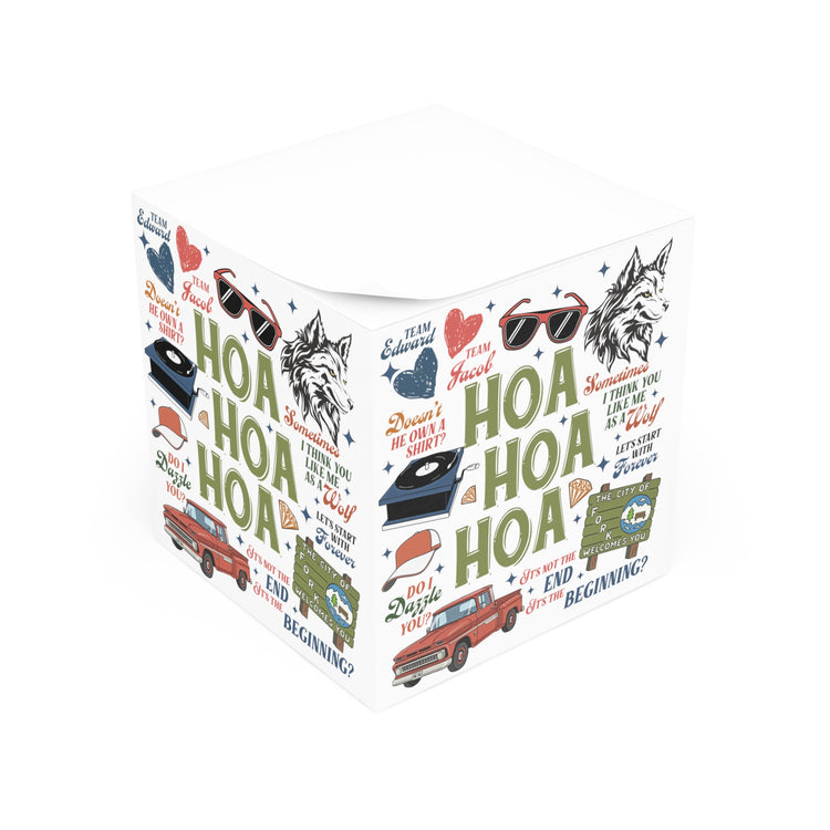 Hoa Hoa Hoa Note Cube