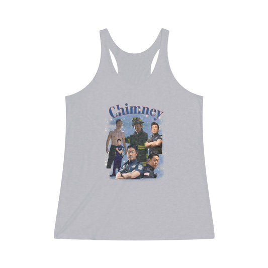 Chimney Women's Tri-Blend Racerback Tank - Fandom-Made