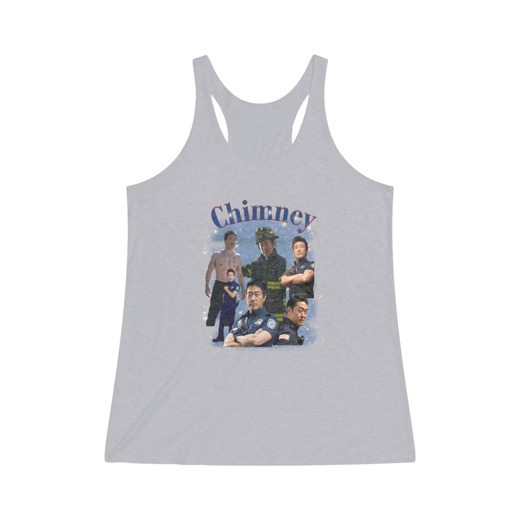 Chimney Women's Tri-Blend Racerback Tank - Fandom-Made