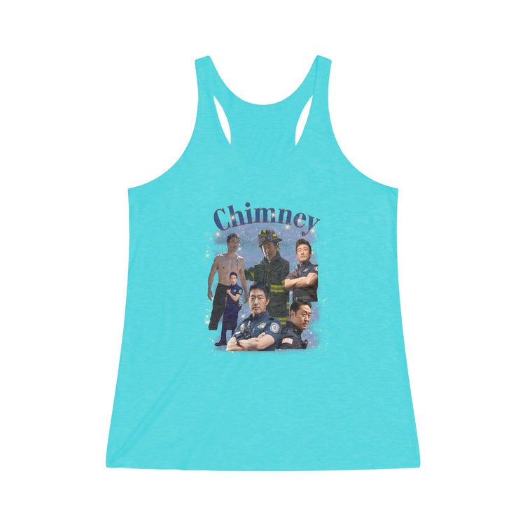 Chimney Women's Tri-Blend Racerback Tank - Fandom-Made