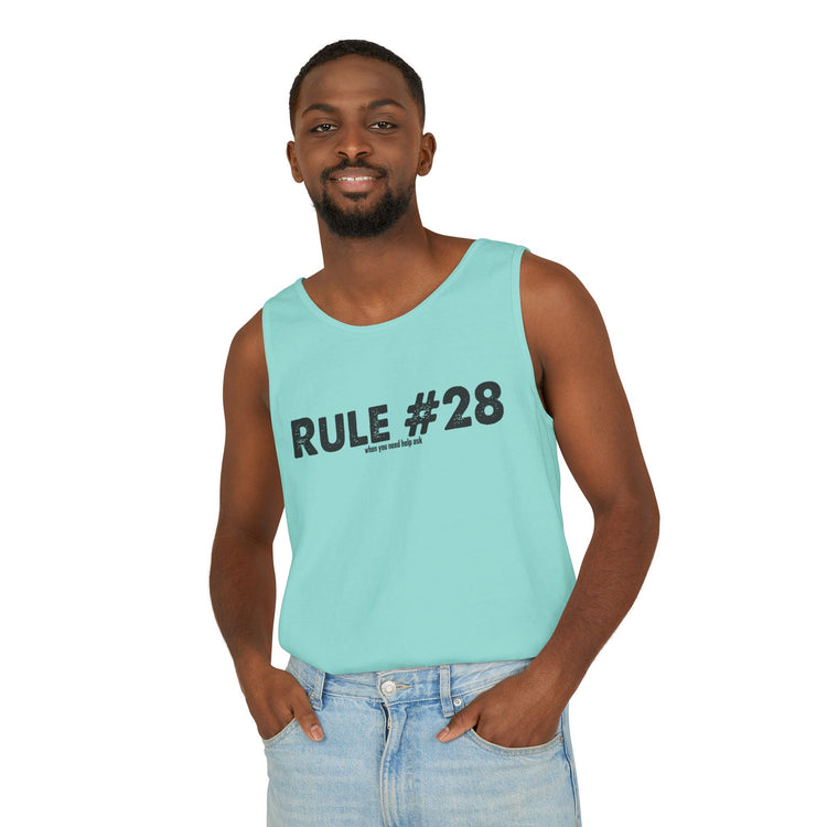 Rule 28 Need Help Ask Tank Top - Fandom-Made