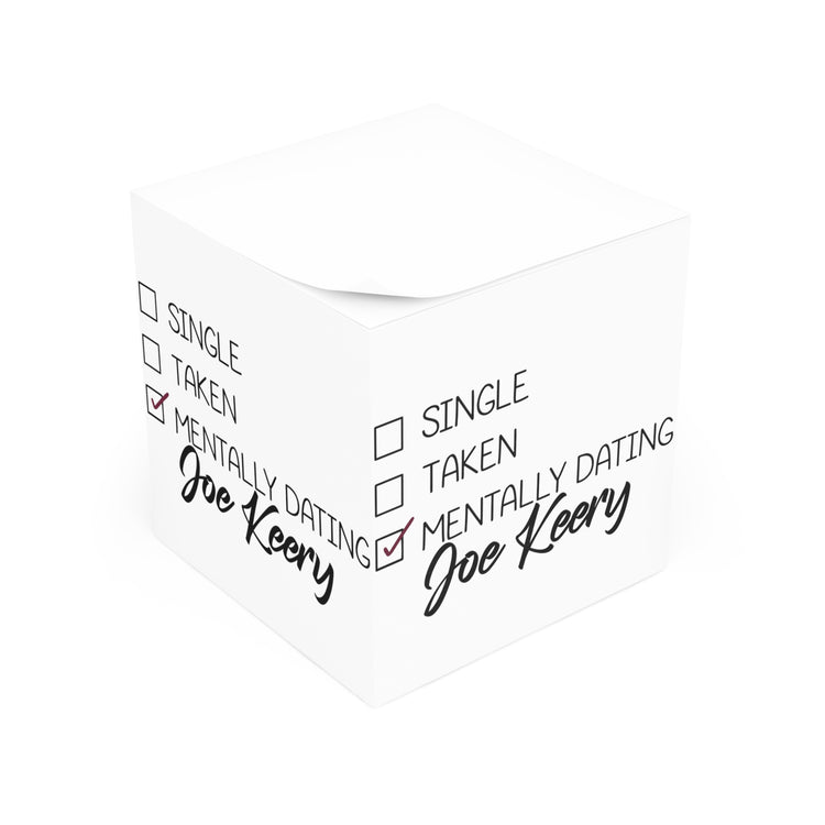 Mentally Dating Joe Keery Note Cube - Fandom-Made