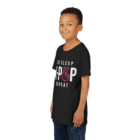Eat Sleep KPop Repeat Youth Tee - Fandom-Made