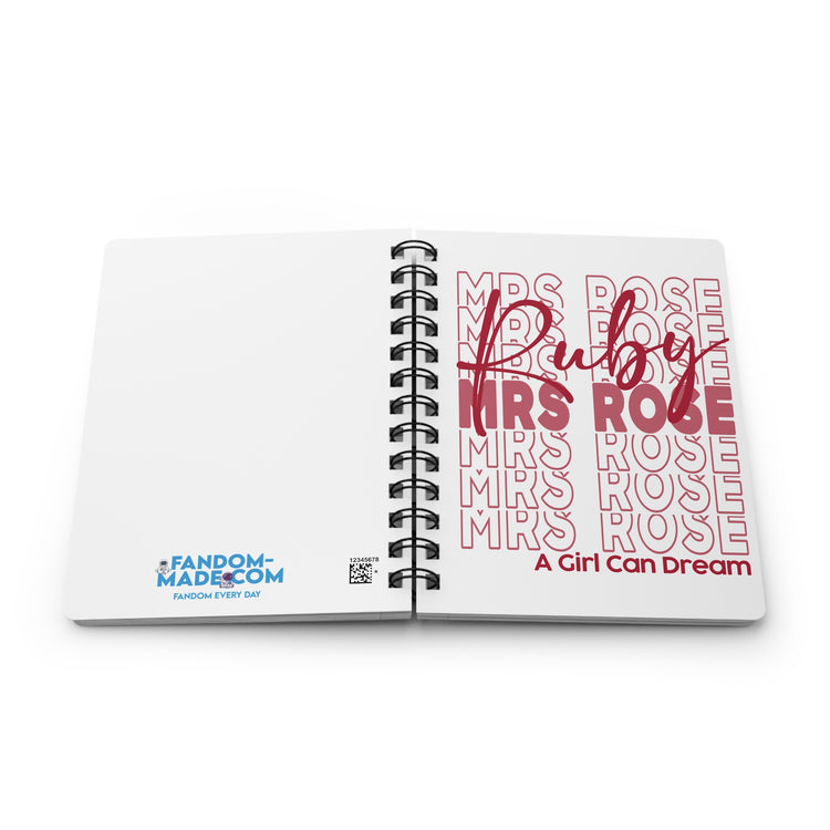 Mrs. Rose Spiral Bound Journal
